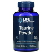Life Extension Taurine Powder - Healthy Cardiovascular Support, Promotes Brain Health, Healthy Aging, and Muscle and Exercise Recovery - Gluten-Free, Non-GMO, Vegetarian - 300 Grams