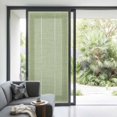 thumbnail image 2 of Non-Adhesive Static Cling Window Tint, Sage Green Geometric Window Privacy Film Frosted, Green Greek Key Design Burlap Modern Art Insulated Windows Frosted Films for Living room, 35.4 x 78.7 Inches, 2 of 9