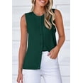 thumbnail image 4 of PRETTYGARDEN Sweater Vest Women Summer Tank Tops Sleeveless Button Down Trendy Clothes Business Casual Knit Outfits, 4 of 9