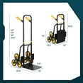 thumbnail image 3 of Costway Stair Climber Hand Truck with Telescoping Handle and Rubber Wheels 350 Lb Capacity, 3 of 10