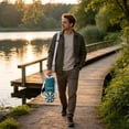 thumbnail image 4 of Heavy Duty Insulated Water Bottle Holder Wear Resistant Thermal Water Bottle Sleeve for Outdoor Hiking Camping Travel - 3.94" x 11.", 4 of 7