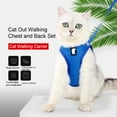 thumbnail image 3 of ziyahi Cat Harness Walking 360° Wrap-Around Small Strap Quick Drying 360° Buffer Effect Breathable Reflective Traction Rope Elastic Chest Strap Green L, 3 of 9