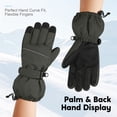 thumbnail image 6 of Cooraby 2 Pairs Kids Snow Ski Gloves Winter Waterproof Warm Gloves for Boys Girls Cold Weather Outdoor, 6 of 7