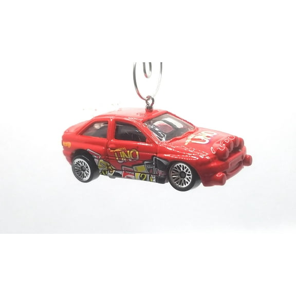 Christmas Ornament for Ford Escort Rally Red Uno