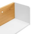 thumbnail image 5 of Modway Kinetic Wall-Mount Modern Wood Shelf in White and Natural, 5 of 8