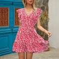 SGQSRQJ Sundresses For Women 2024 Women'S Casual Print Flower