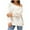 White, variant on Honeeladyy Women's Loose Knit Sweater, Comfortable Round Neck, Fashionable Pullover Sweater, Women's Clothing