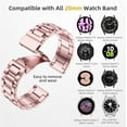 thumbnail image 2 of XIHAMA Stainless Steel Band Compatible with Samsung Galaxy Watch 7 6 5 4 FE 40mm 44mm 45mm/Galaxy Watch 6 4 Classic 43mm 47mm 42mm 46mm/3 41mm/Active, 20mm Metal Replacement Band for Men Women, 2 of 8