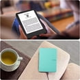 thumbnail image 3 of MonsDirect Case Compatible with 6" Kindle Paperwhite (Fits 2012,2013,2015,2016 Version), 5th/6th/7th Generation PU Leather Hard Protective Case Cover with Smart Wake/Sleep, Mint, 3 of 5
