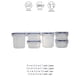 thumbnail image 5 of Contenedores Para Alimentos Ideen De Plástico Juego De 6 Piezas Azul 240 a 1000 ml, 5 of 5
