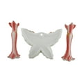 thumbnail image 3 of 3 Pc. Pink Tiger Lily Flower Candle Holder and Butterfly Vase Set, 3 of 3