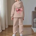 thumbnail image 7 of Tiweut Outfits for Girls 2 Piece Winter Lined Long Sleeve Hoodie and Joggers Comfy Clothes,6-7 Y, 7 of 7