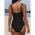 thumbnail image 2 of CUPSHE Women's Paneling Square Neck One Piece Swimsuit, 2 of 5