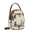thumbnail image 7 of FORMRS Crossbody Bag for Women Quilted Travel Shoulder Cell Phone Purse with Chain Strap Handbag, Cats Reading Pattern, 7 of 7