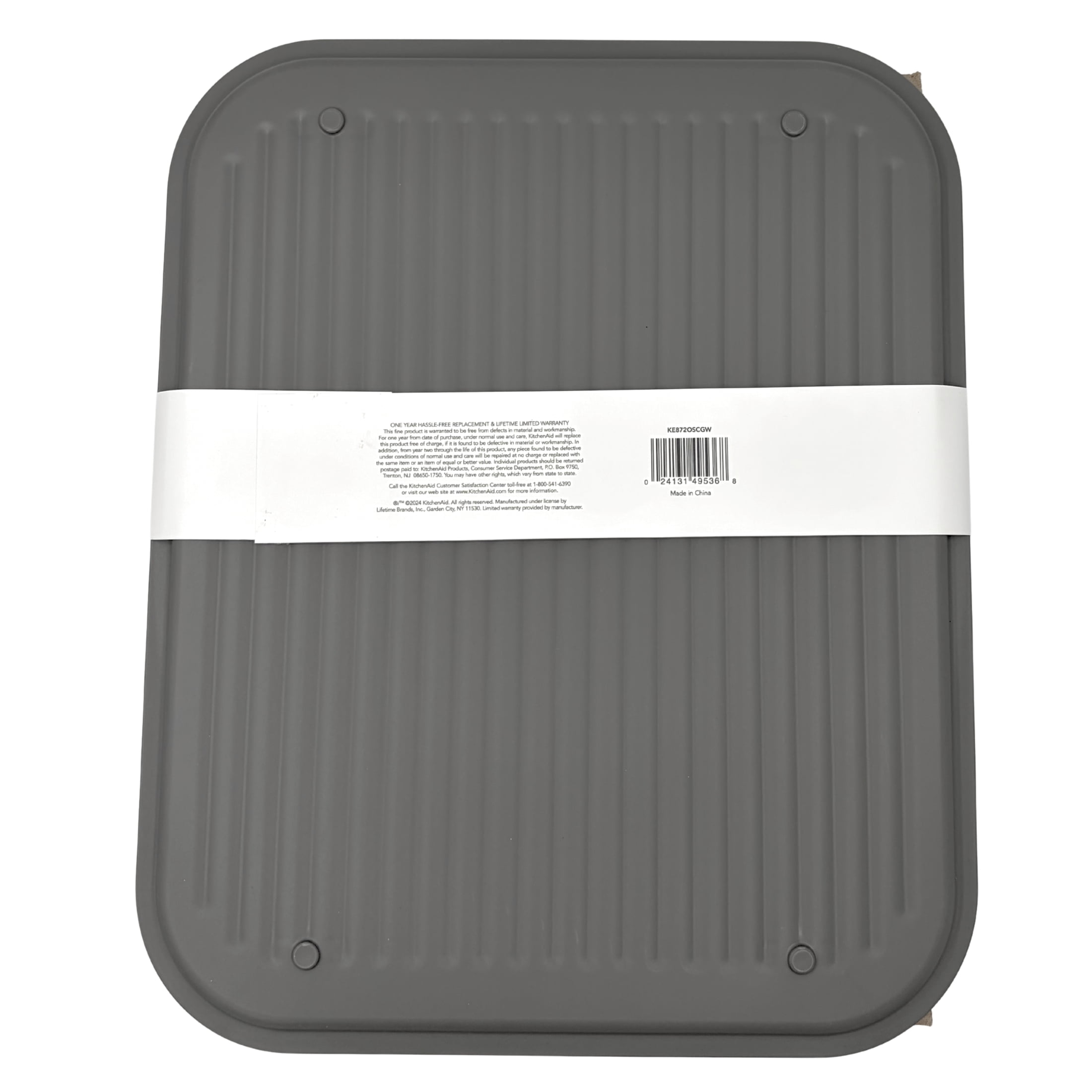 KitchenAid Low Profile Metal Stacking Dish Drying Rack, Charcoal Gray