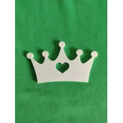 Shabby Chic Carved Swag White Crown Heart Diy Architectural Furniture Applique