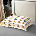thumbnail image 4 of Cute Rubber Duck 100% Cotton Duvet Cover King Size Teens Adults,Duck Toy Bedding Set,Bubble Bath Animal Quilt Cover,3D Duck Print Bed Set with 2 Pillowcases Bedroom Decor（No Comforter）, 4 of 6