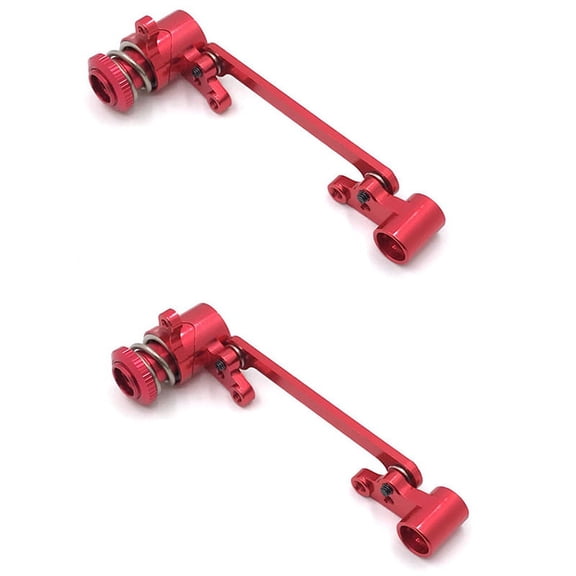 2X Steering Clutch Assembly Steering Servo Saver Complete for 144001 1/14 124018 124019 RC Car Upgrade Parts,Red