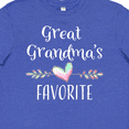 thumbnail image 4 of Inktastic Great Grandmas Favorite- Heart Great Grandchild Youth T-Shirt, 4 of 5