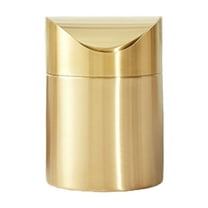 flameer Countertop Trash Can Stainless Steel Mini Waste Bin for Bathroom Living Room