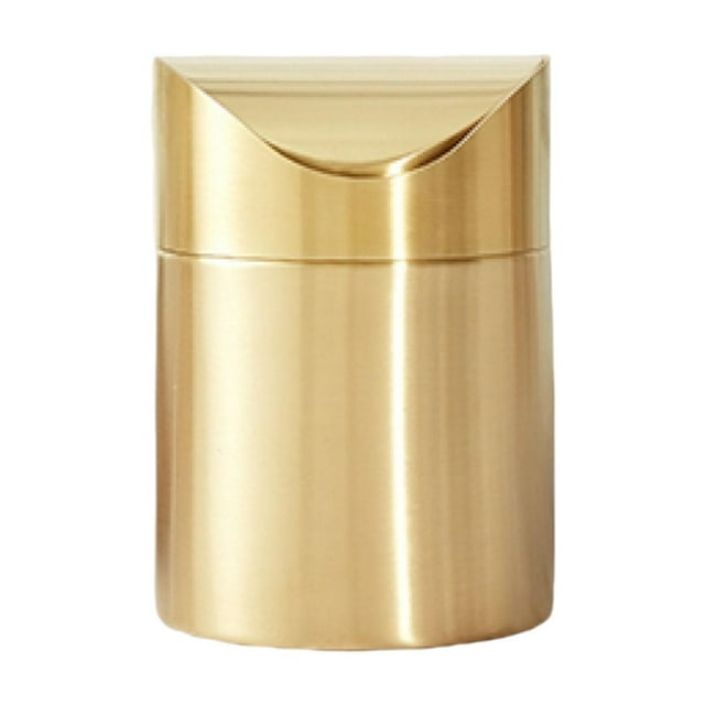 Cesto de basura de escritorio Mini bote de basura de acero inoxidable Cubo de basura de escritorio Cubo de basura de escritorio para sala de estar