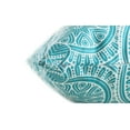 thumbnail image 4 of TreeWool (Pack of 2) Mandala Accent Cotton Decorative Square Throw Pillow Covers (18" x 18", Turquoise), 4 of 6