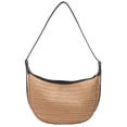 thumbnail image 1 of [Agregar relleno] 40116 Bolso hombro paja gran capacidad cosido bolso mujer bolso media cruzado en la axila-PM20240118002048 2, 1 of 9