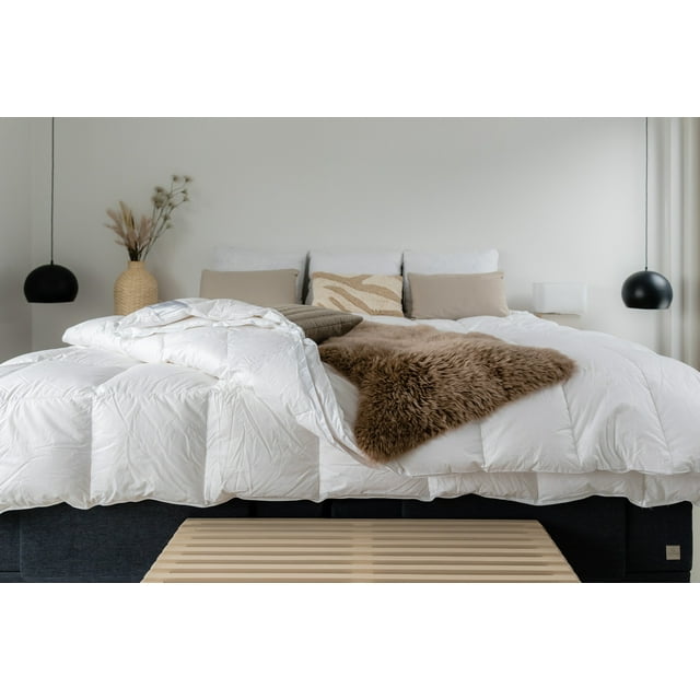 Highland Feather Couette en Duvet et Plumes Simple 28 oz