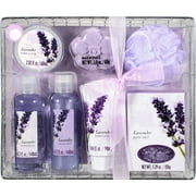 Walmart Lavender 8 Piece Floral Bath Set