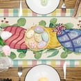 thumbnail image 5 of 72 Inch Easter Table Runner, Colorful Heart Pattern Table Flag for Dining Table Decor, Party Tablecloth for Wedding Anniversary Living Room Ambience, Quality Fabric Home Celebration Decor(C), 5 of 6