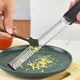 thumbnail image 7 of 2-Piece 8-Inch Stainless Steel Cheese Grater Set with Small Cleaning Brush, Multi-Function Vegetable, Fruit, Citrus and Chocolate Zester Peeler, Ergonomic Kitchen Gadget for Cooking and Baking, 7 of 7