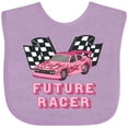 thumbnail image 3 of Inktastic Pink Future Racer Boys or Girls Baby Bib, 3 of 4