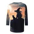 thumbnail image 5 of Women Halloween Graphic Tees Witch T Shirt Short Sleeve Crewneck Breathable for Festival Everyday Wear, 5 of 5