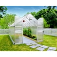 thumbnail image 4 of Palram - Canopia Essence 8' x 16' - Polycarbonate/Aluminum Walk-In Greenhouse - Silver - with 3 Roof Vents, 4 of 10