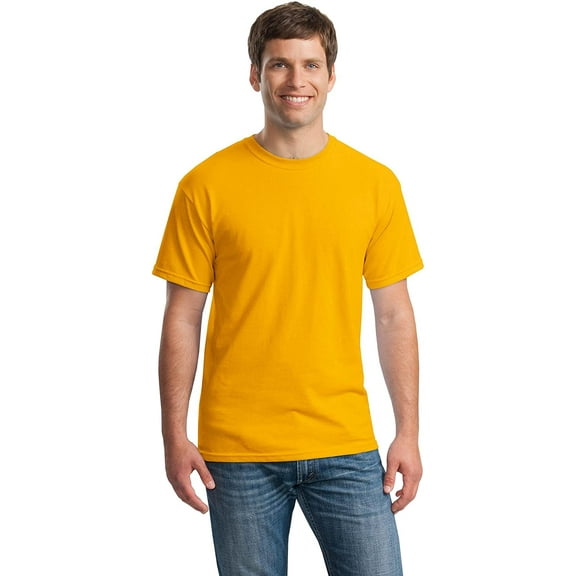 Gildan Men's Heavy Cotton T-Shirt, Style G5000, Multipack 2 Gold (2-pack) XX-Large
