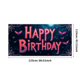 thumbnail image 1 of Birthday Party Backdrop Banner for Celebration Festive Background Decorations Colorful Happy Birthday Supplies Photography Props Event Decor, 1 of 4