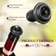 thumbnail image 4 of El sello de gas crudo mantiene el vino fresco hasta por 10 días (negro, con 4 tapones), 4 of 5
