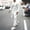 #08,White, variant on Men Suit Casual Solid Fashion Round Neck Pullover Sports Suit Trend Multicolor Two-Piece Tracksuit