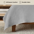 thumbnail image 6 of Mainstays Garment Washed Stripe Quilt, Full/Queen, Silver Grey, Soft Microfiber Bedding, 6 of 8