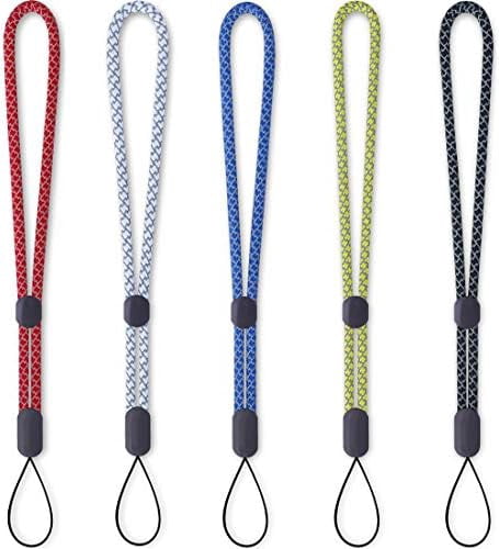 YOUOWO Wrist Colored Lanyard Reflective Hand Srap Lanyards 5 Pack,For Flashlight Outdoor Portable Water Cup USB Phone Key ID Card