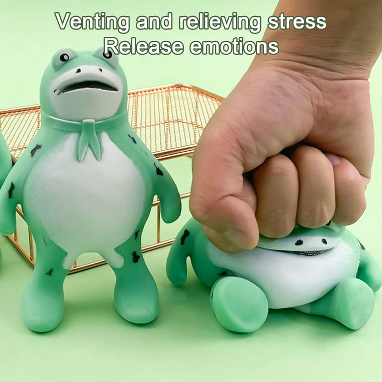 Stress Relief Frog Squeeze Toy - Soft And Stretchy Decompression Toy for  Kids And Adults, Fun Party Favor!