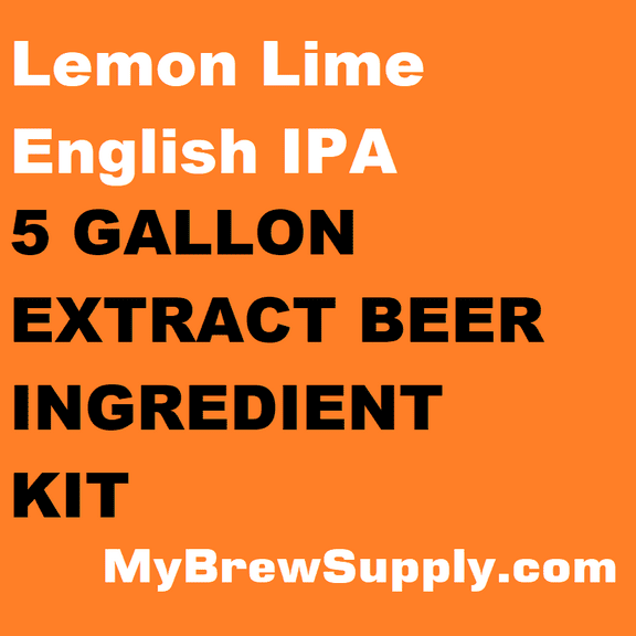 MBS Lemon Lime English IPA 5 Gallon Beer Ingredient  Kit - By My Brew Supply