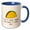 Blue/White, variant on 3drose, Creative and Unique Lets Taco Bout How Much I Love You, 11oz Two-tone Black Mug