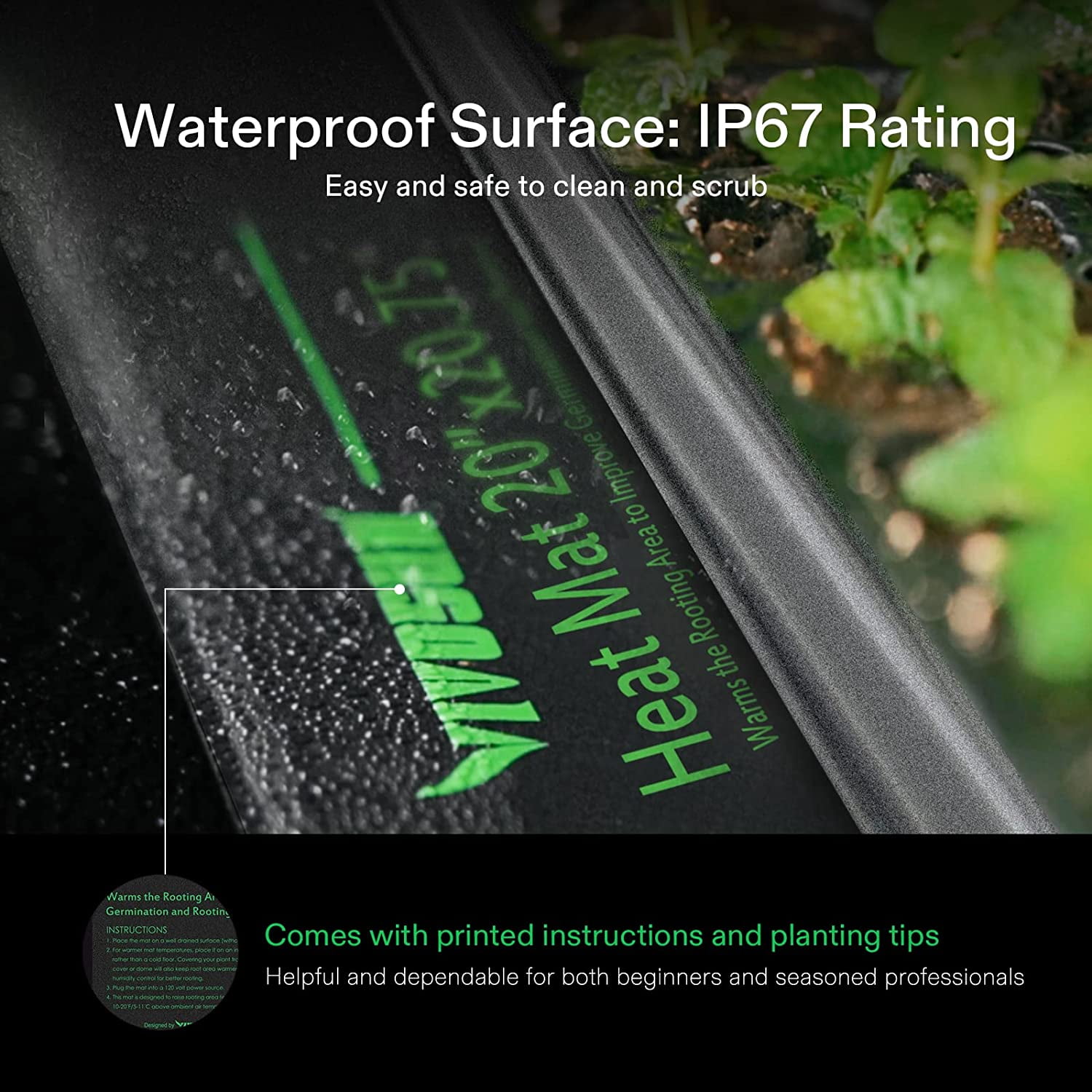 VIVOSUN Hydroponic Seedling Heat Mat for Indoor Gardening & Reviews