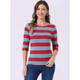 thumbnail image 3 of DARING DIVA Women's Halloween Costume Boat Neck Top T-Shirts M Blue, 3 of 6