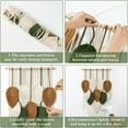 thumbnail image 5 of MOQIN Large Macrame Wall Hanging Boho Woven Tapestry, Chic Home Decor Modern Bohemian Handmade Leaf Feather Wall Art Decorations for Apartment Dorm Living Room Bedroom Nursery Backdrop, 5 of 6