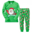 thumbnail image 1 of Pijamas de algodón para niños y niñas, ropa de dormir, traje de Navidad, camisón de fiesta, 2-7 años, P019, 1 of 4