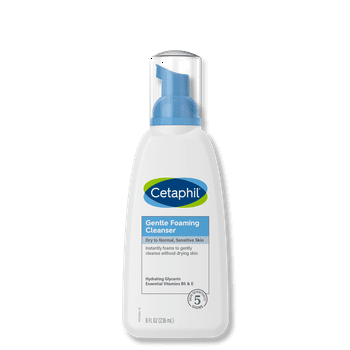 Cetaphil Gentle Foaming , Face Wash for Sensitive and All Skin Types, 8 Oz
