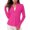 Hot Pink, variant on Women's Lightweight Athletic Full Zip Sun Jacket Long Sleeve Summer Hiking Outdoor