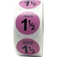 thumbnail image 1 of Dusty Rose Shoe Size 1 1/2 Stickers | 0.75" Inch Round | 500 Pack, 1 of 1